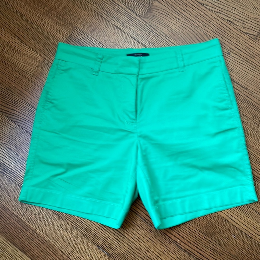 J Crew Women's Chino 7" Kelly Green